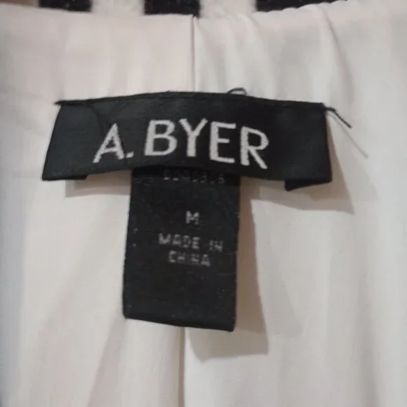 Black & White A.Byer Dress Coat - Picture 2 of 4